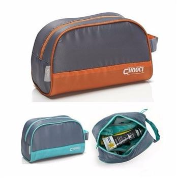 輕薄便攜防水半圓形洗漱包 旅行收納包 （兩色）