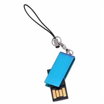 時尚迷你金屬旋轉(zhuǎn)U盤4G/8G/16G 藍色