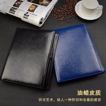 優(yōu)質真皮記事本A5活頁筆記本商務辦公多功能日記本定制LOGO