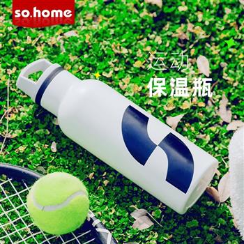 so.home保溫杯不銹鋼男士女戶外露營運動黑科技保冷 水杯大容量