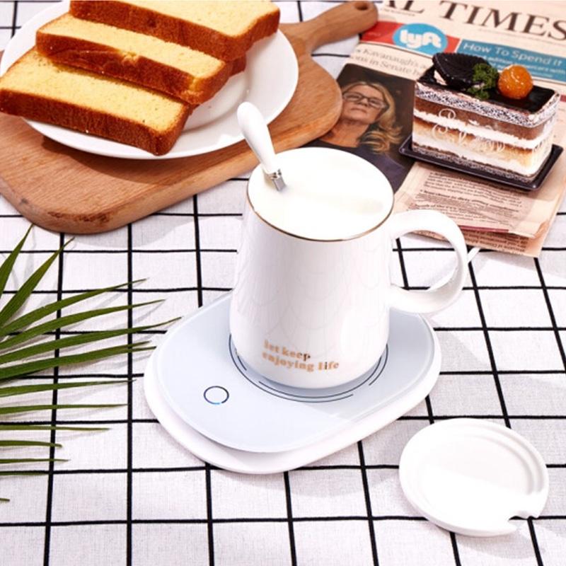 匯米恒溫杯暖暖杯馬克保溫杯智能水杯生日禮物女55度熱牛奶神器咖啡杯墊新年元旦跨年年貨節(jié)送女友實(shí)用禮品