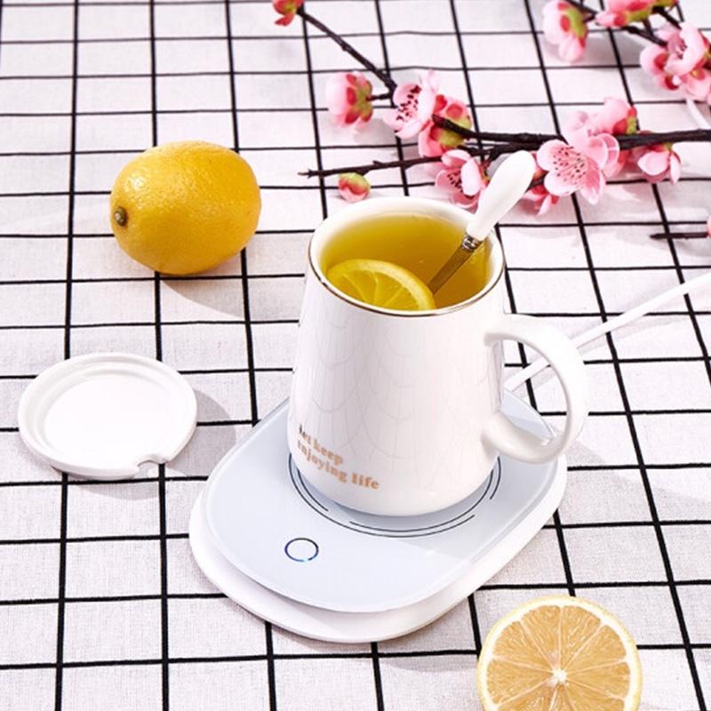 匯米恒溫杯暖暖杯馬克保溫杯智能水杯生日禮物女55度熱牛奶神器咖啡杯墊新年元旦跨年年貨節(jié)送女友實(shí)用禮品