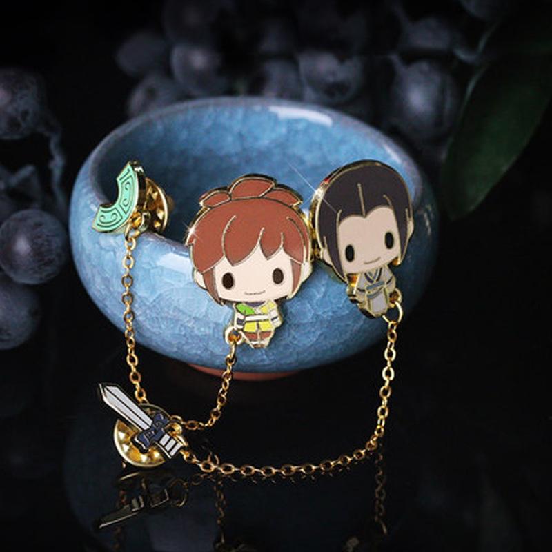 秦時明月幸運巧克力禮盒創(chuàng)意盲盒胸針拼圖萌趣可愛書本造型送女友