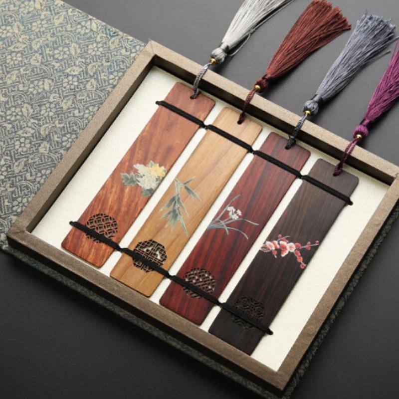 紅木書(shū)簽套裝 中國(guó)風(fēng)畢業(yè)季紀(jì)念品送老師同學(xué)黑檀木質(zhì)復(fù)古風(fēng)書(shū)簽定制商務(wù)小禮品送長(zhǎng)輩 創(chuàng)意生日禮物送女生