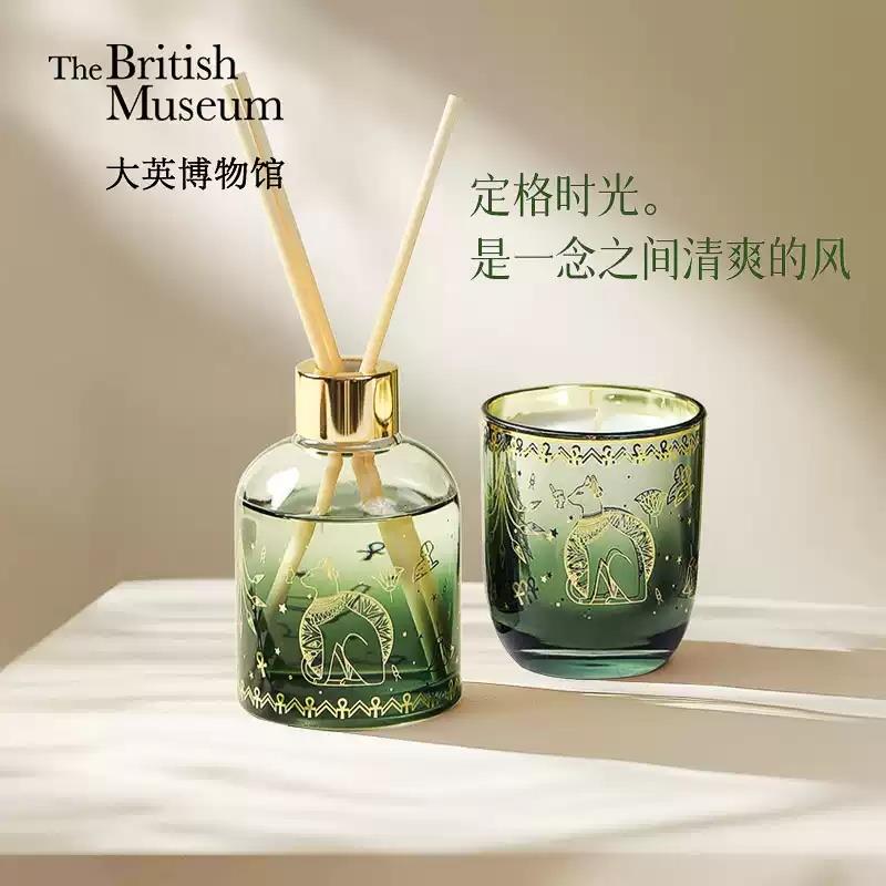 大英博物館四季香氛禮盒臥室無火香薰蠟燭室內送禮生日禮物女生