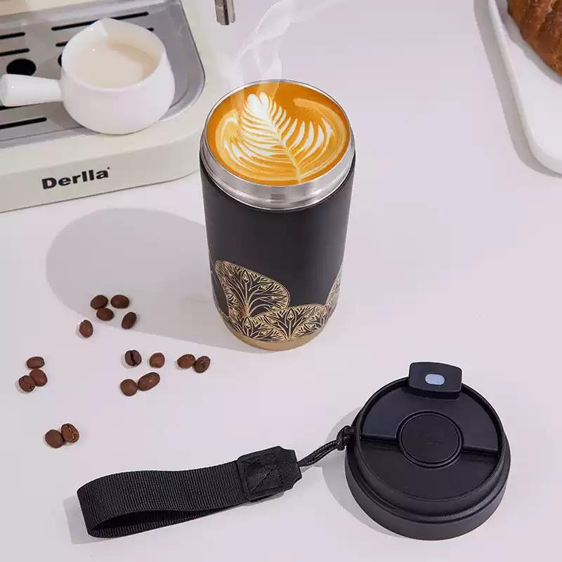 大英博物館文創(chuàng)保溫杯咖啡杯顯溫316不銹鋼水杯杯子男女情侶對(duì)杯